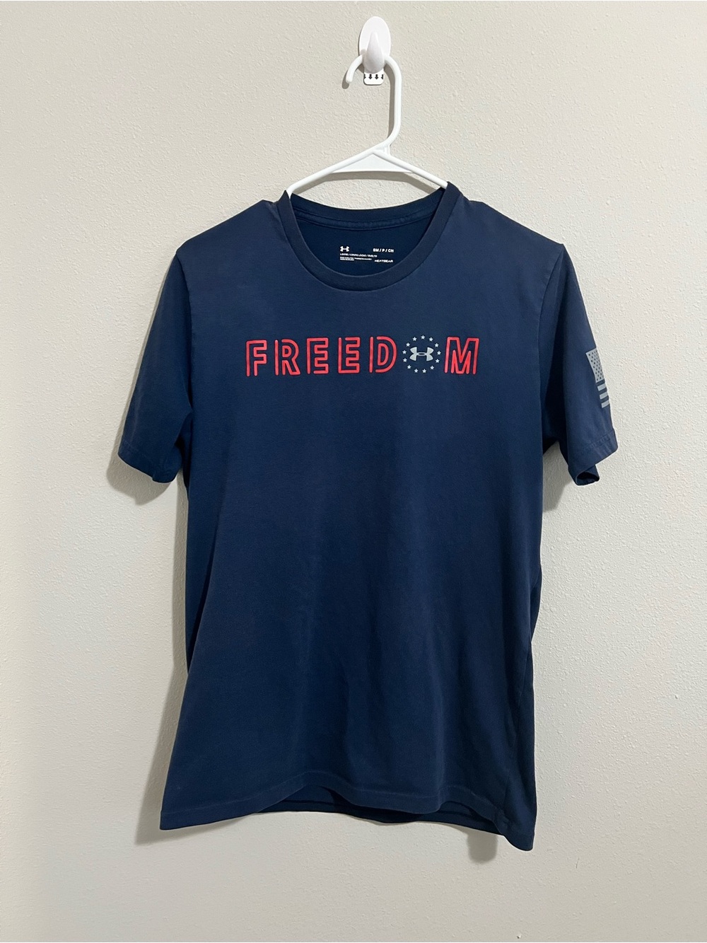 Under Armour Navy Short-Sleeve 'FREEDOM' Graphic Tee